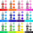 Bath Bomb Mold Kit 12 Pieces with 12 Soap Colorant, Shrink Wrap Bags - Liquid Food Grade Skin Safe Bath Bomb Dye for Making DIY Bath Bombs Supplie...