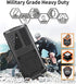 Samsung Galaxy S24 Ultra Metal Case with Kickstand Screen Protector Camera Cover S24 Ultra Sturdy Military Armor Durable Full Body Heavy Duty Shoc...