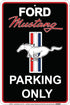 Ford Mustang Parking Only Sign Black...