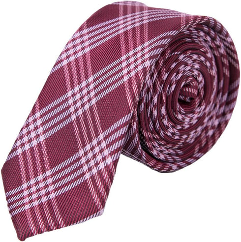 AUSKY 4 PACKS Mens Slim Tie 2 inch Wide Fashion Textured Skinny neckties for Men Boys...