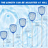 Pool Net - Pool Skimmer Net with 5 Section Adjustable Telescopic Aluminum Pole?23''- 60'', Skimmer Net with Fine Mesh Net, Pool Leaf Net...
