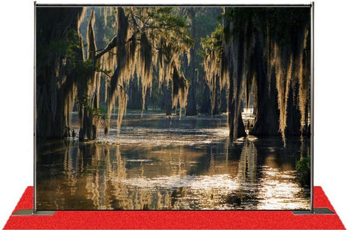 7x5ft Swamp Landscape Water Jungle Trees Woodland Forest Rainforest Backdrop Party Photography Studio Background...