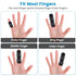 Finger Splint, Set of 2 Trigger Finger Brace with 10 Nylon Sleeves for Sport Injuries, Swelling, Tendon,Finger Stiffness and Sprained Knuckles (Bl...