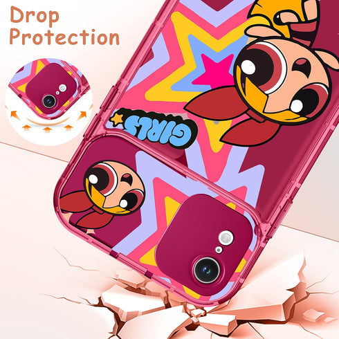 JoySolar for iPhone XR Case Cute Cartoon Case with Makeup Mirror XR Phone Case for Women Teen Girls Funny Cool Unique Protective Cover for iPhone ...