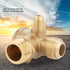 Air Compressor Check Valve, Male Thread 90 Degree Air Compressor Check Valve 3 Port Brass Spare Parts Tube Connector Pipe Joint Tool Replacement f...