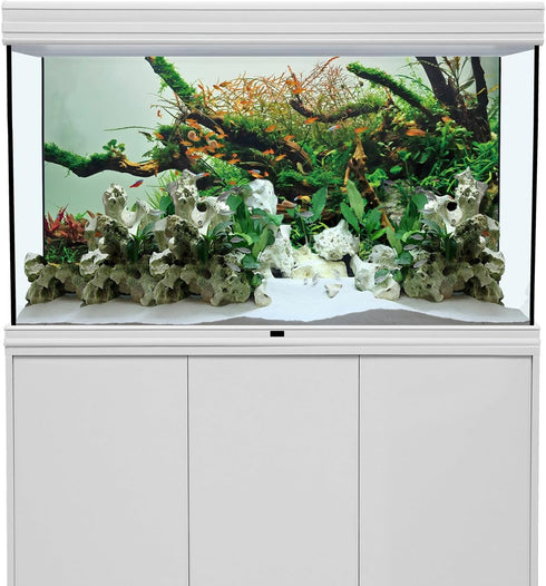 AWERT 24x16 inches Branches Fish Tank Background Green Algae Aquarium Background River Bed & Lake Fish Tank Background Vinyl Background...