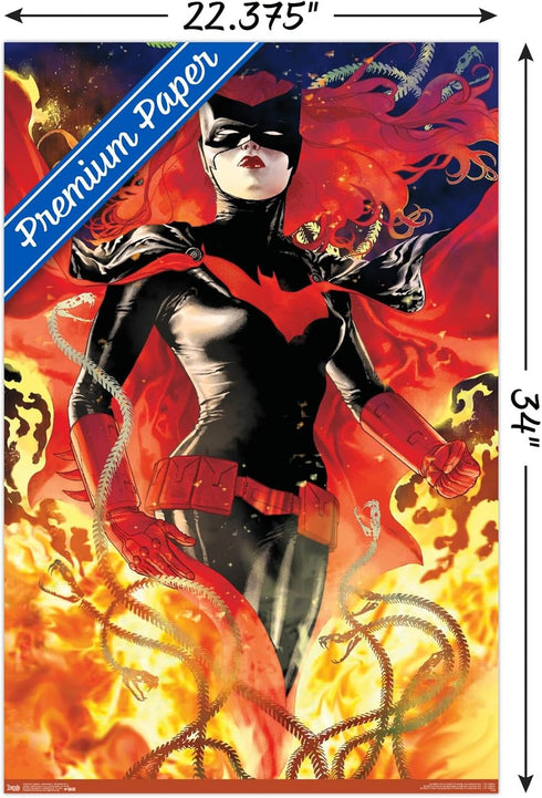 Trends International DC Comics - Batwoman - Batwoman #17 Wall Poster, 22.375" x 34", Premium Poster & Clip Bundle...