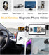 180° Adjustable & Flip Continuity Camera Monitor Mount, Dual Screen Magnetic Phone Holder for Laptop, Slim MacBook Webcam Mount Compatible with Ma...