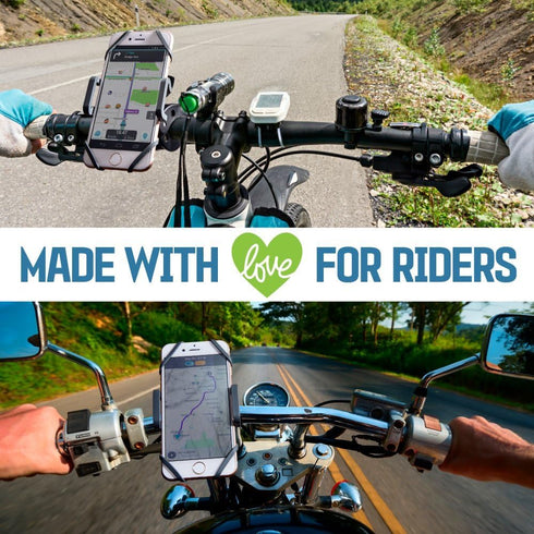 CAW.CAR Accessories Metal Bike & Motorcycle Phone Mount - The Only Unbreakable Handlebar Holder for iPhone, Samsung or Any Other Smartphone. +100 ...
