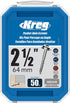 Kreg SML-C250-50 Zinc Pocket-Hole Screws, 2 1/2 Inch, 8 Coarse Thread, Maxi-Loc Head (50 Count)...
