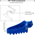 1PZ AP1-Y01 Blue Aluminium Footrest Foot Pegs Rest Replacement for Honda XR50R CRF50 CRF70 CRF80 CRF100F Yamaha PW50 PW80 TW200 TTR90 TTR90E Dirt ...