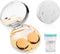 Contact Lens Travel Kit with Cleaner Washer, Portable Contact Box with Mirror Tweezers Remover Tool Solution Bottle for Daily Outdoor (Golden)...