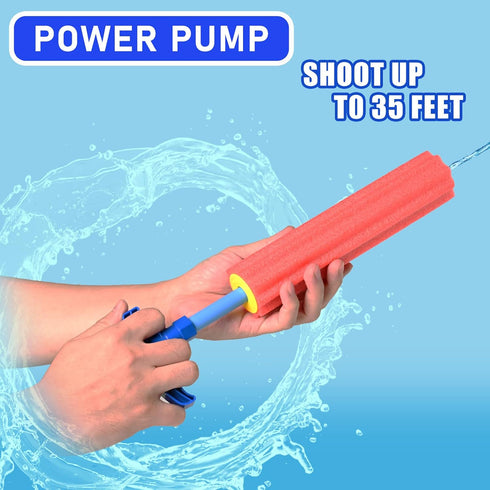 DraMosary Water Blaster Soaker Guns, 6 Pcs Colorful Foam Water Squirters, Water Shooters for Kids Bulk Summer Outdoor Swimming Water Game Fighting...