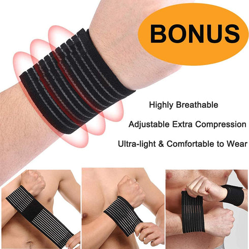 Ankle Brace, 2PCS Ankle Braces for Men & Women, Adjustable Compression Ankle Wrap Support for Ankle Protection, Breathable & Comfortable, Ankle Su...
