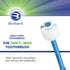 Brilliant Oral Care Adult Toothbrush with Soft Bristles, Round Head, and All-Around Clean for Teeth and Gums, Blue + Clear, 2 Pack...