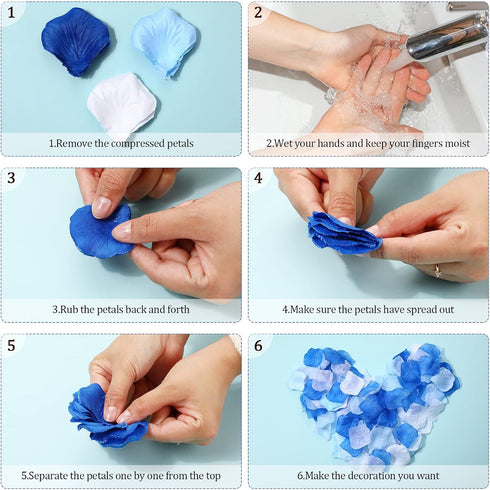 Syhood 1, 600 Pcs Artificial Fake Rose Flower Petals Decoration Silk Centerpieces for Wedding Flower Girl Basket, Aisle Scatter, Table Centerpiece...