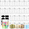 20 Pack Clear Plastic Jars with Lids, 4oz Empty Wide-Mouth Plastic Containers, Refillable Storage Containers for Cosmetics, Lotions, Butters and F...