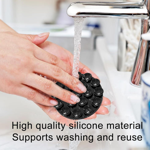 Magnetic Suction Cup Phone Mount, Suction Cup Phone Mount for Mirror Compatible with iPhone MagSafe Phone Case Silicone Suction Cup Phone Grip Hol...
