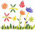 200g Ceramic Mosaic DIY Set Colorful Petal Ceramics Leafy Vein Mosaic Tiles Craft Materials Mosaic Art Materials - Red...