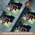3dRose cst_4378_3 Rottweiler-Ceramic Tile Coasters, Set of 4...
