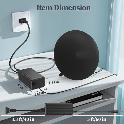 19V Charger for Harman Kardon Onyx Studio 8 7 6 5 4 3 2 1 Wireless Bluetooth Speaker AC Power Adapter for Harmon Kardon Power Supply Cord......