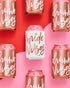 xo, Fetti Bachelorette Party Bride Vibes Can Cooler - White + Rose Gold, 10 Count | Neoprene Holder, Drink Sleeve,Bridal Shower, Engagement Party ...