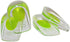 2 Pack - KidSole Shock Absorbing Lightweight Gel Heel Cups For Kid's With Sensitive Heels, Heel Spurs, Plantar Fasciitis, or Ankle Pain (Green Tod...