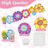 Spring Bulletin Board Border,Spring Borders for Bulletin Board Decorations,Spring Bulletin Board Decorations for Classroom with 200 Glue Point Dot...