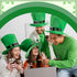 72 Pcs St. Patrick's Day Clover Lapel Pins Include Four Leaf Clover Lapel Pin Brooches with Blessing Cards and Organza Gift Bags Irish Four Leaf C...