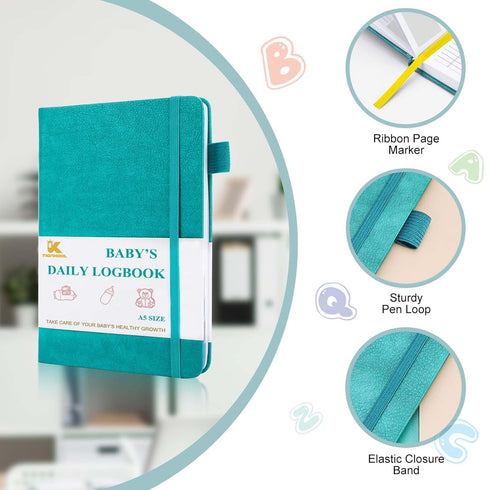 Baby's Daily Care Planner - A5 Newborn Baby Log Book for Tracking Daily Routine, 152 Easy-to-Use Pages to Monitor Nursing, Sleep, Feeding, Diapers...