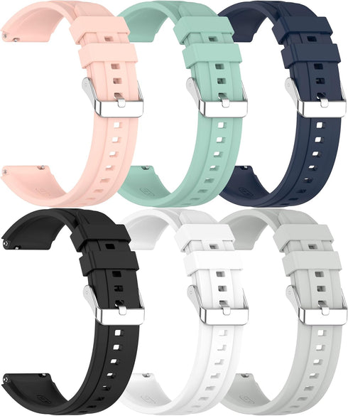 6 Pack Bands intended for Fitpolo Smart Watch IDW13 Watch Strap Replacement Band Smartwatch Band Compatible with Fitpolo IDW13 Smart Watch 1.8 inc...