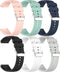 6 Pack Bands intended for Fitpolo Smart Watch IDW13 Watch Strap Replacement Band Smartwatch Band Compatible with Fitpolo IDW13 Smart Watch 1.8 inc...
