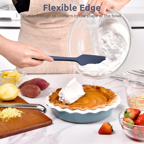 Heat Resistant Silicone Large Spatula: U-Taste 600ºF High Heat Flexible 11.38in Silicon Mixing Stirring Cooking Scraping Baking Bowl Scraper Seaml...