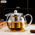 PARACITY Glass Teapot Stovetop 22 OZ/650ml, Tea pot with Removable 18/8 Stainless Steel Infuser, Borosilicate Clear Tea Kettle, Teapot Blooming an...