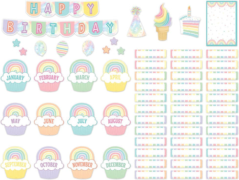 Teacher Created Resources Pastel Pop Happy Birthday Mini Bulletin Board (TCR8415)...