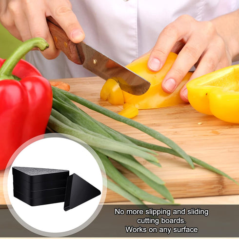 Set of 16 Cutting Board Feet, Non Slip Silicone Pads Black Non Adhesive, Glue Free...