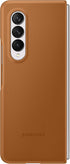 Samsung Galaxy Z Fold 3 Phone Case, Leather Protective Cover, Heavy Duty, Shockproof Smartphone Protector, US Version, Camel,EF-VF926LAEGUS...