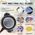 NEX&CO Hot Glue Skillet for Crafting, 30W Mini Electric Hot Glue Melting Pot for Glue Sticks Glue Pellets and Beads, 380 F Constant Temperature Ho...