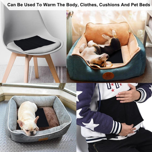 Heating Pad, 5V USB Washable Super Large Carbon Fiber Electric Cloth Heating for Neck, Back, Stomach, Lumbar Spine, Black...