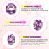 TOAOB 100pcs Assorted European Large Holes Beads Purple Spacer Lampwork Glass Craft Beads Assortments Rhinestone Metal Beads for DIY Charms Bracel...