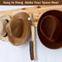 2PCS Felt Hat Brush, Felt Hat Cleaner with Horsehair Brush and Sponge Brush, Cowboy Hat Cleaner Easily Removes Dust Fuzz and Lint for Shoes Hats a...
