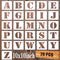 BTORER 10 Inch Letter Stencils Symbol Alphabet Craft Templates, 26Pcs Reusable Plastic Letter Decoration Art Templates Interlocking Stencil Kit fo...