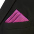 S&W SHLAX&WING Mens Tie Luxury Neckties Fuschia Solid Matching Pocket Square...
