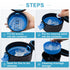 BVN Leak-Proof Denture Bath Cup for Travel, Denture Cup for Soak Dentures, Retainer Cleaning Case with Strainer (Black + Blue)...