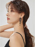 Black Rhinestone Earrings for women,Long Earrings Dangle Dangling Bling Earring Crystal black Crystal rhinestone Drop earring Tassels Earrings for...