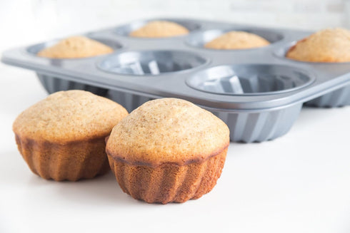 Fox Run Fluted Muffin Pan, 14 x 10.5 x 2 inches, Metallic...