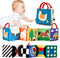 Baby Toys 0-6 Months - High Contrast Newborn Toys - Baby Tummy Time Books 0-6 Months with Crinkle, Squeaky Sounds, Touch Feel, Visual Stimulation ...