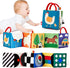 Baby Toys 0-6 Months - High Contrast Newborn Toys - Baby Tummy Time Books 0-6 Months with Crinkle, Squeaky Sounds, Touch Feel, Visual Stimulation ...