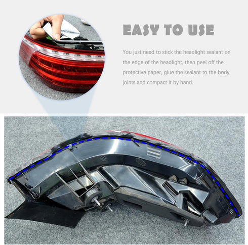 13FT Rubber Butyl Tape,Upgrade Thickness Butyl Sealant Tape for Closing Headlight Gap,Universal Strong Adhesive Window Seal Strip Fits Car Windshi...