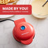 Elite Gourmet EWM015R Electric Nonstick 4.5-inch Mini Waffle Maker, Belgian Waffles, Compact Design, Hash Browns, Keto, Snacks, Sandwich, Eggs, Ea...
